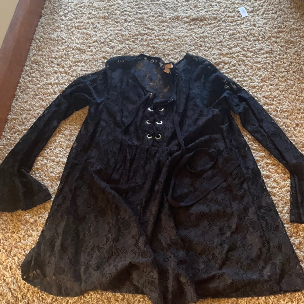 Long sleeve dress or bathing suit cover up